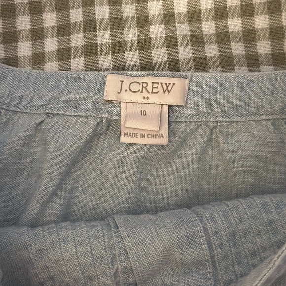 J Crew Light Blue Denim Top - Picture 3 of 5